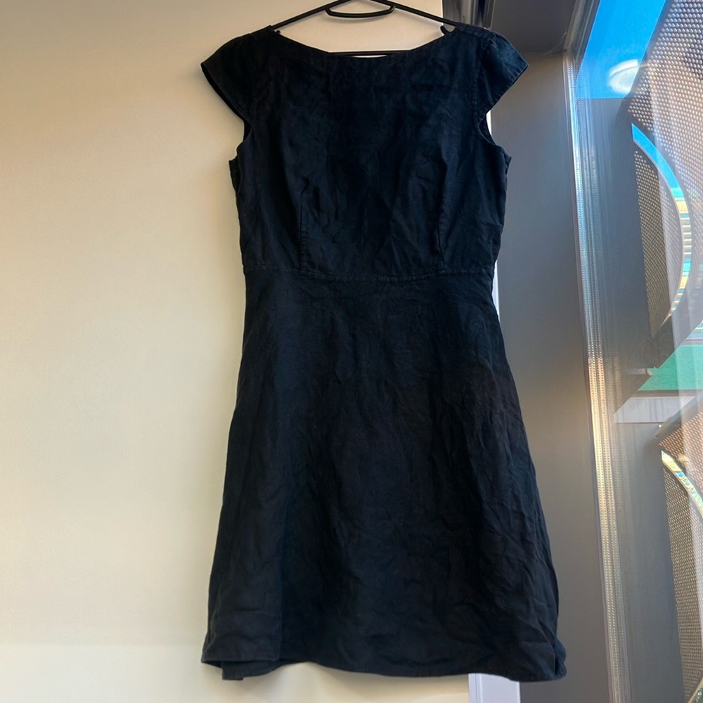 Simple Linen Mini Dress- Fits like Size 4